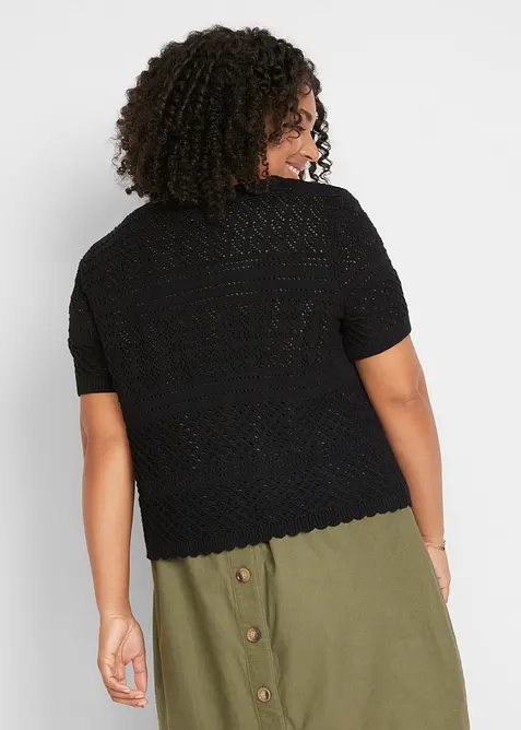 Boléro court en crochet, bonprix