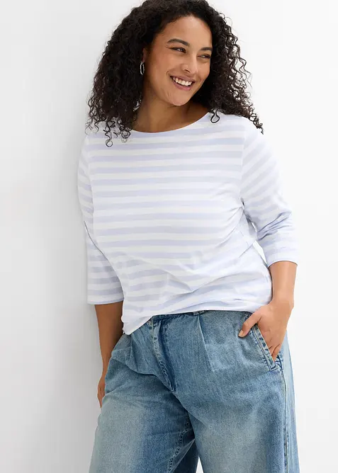 T-shirt à encolure bateau, bonprix