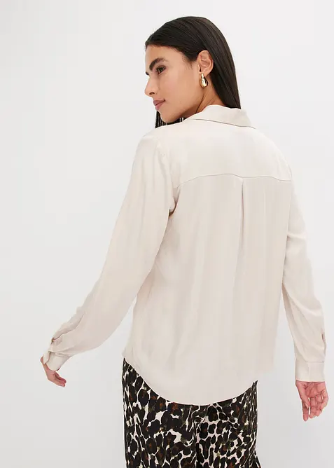 Chemisier en satin l&eacute;ger, bonprix