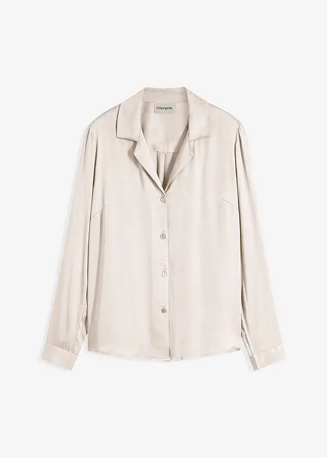 Chemisier en satin l&eacute;ger, bonprix