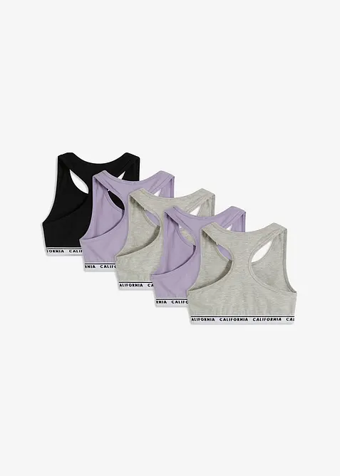 Lot de 5 brassi&egrave;res, bonprix