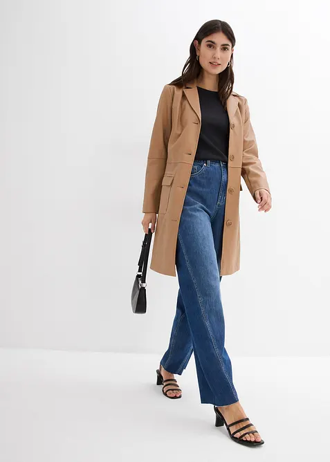 Jean balloon, taille haute, ultra-doux, bonprix