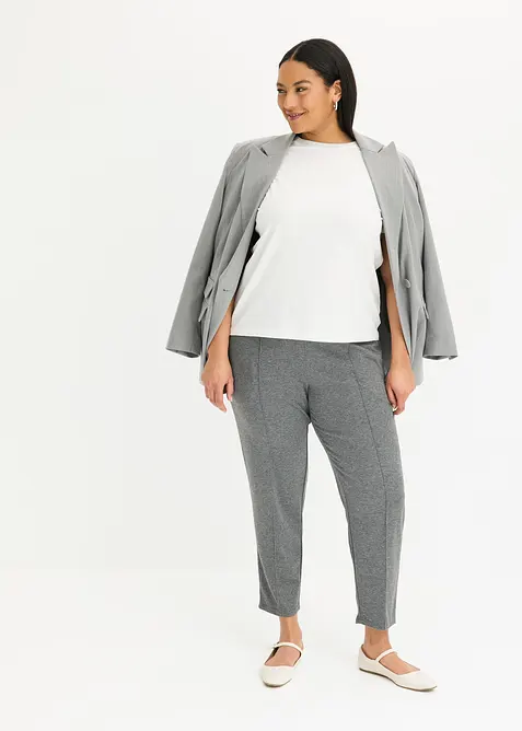 Pantalon &eacute;lastiqu&eacute; avec passepoils devant, bonprix
