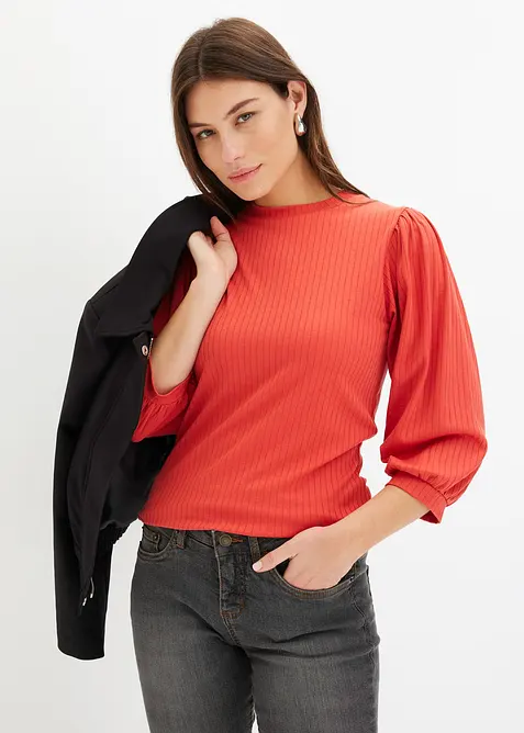 T-shirt &agrave; manches volumineuses, bonprix