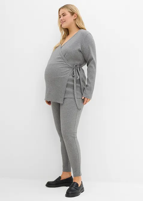 Gilet cache-cœur de grossesse et legging confortable (ens. 2 pces), bonprix