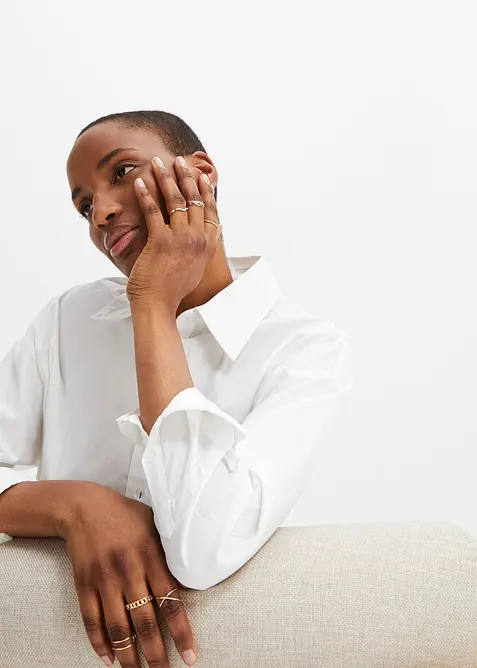 Lot de 8 bagues dans divers styles, bonprix