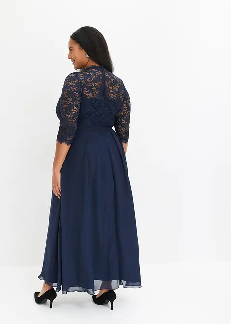 Robe longue avec dentelle, bonprix
