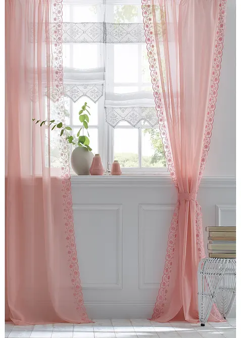 Store bateau avec bordure au crochet, bonprix