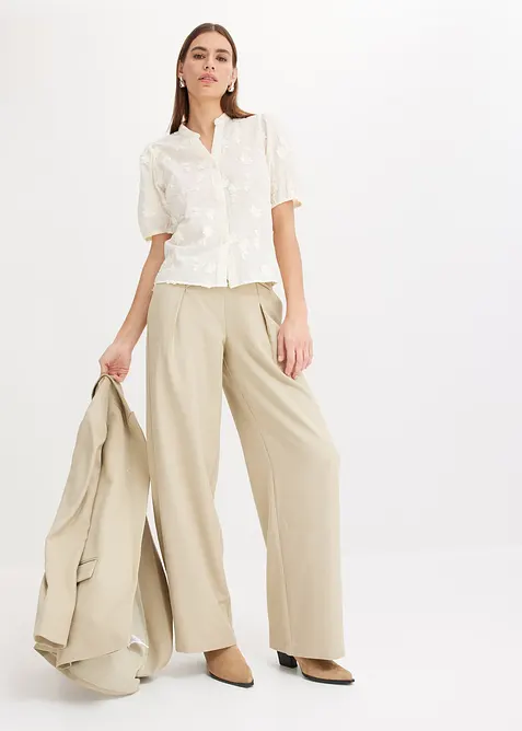 Chemisier manches courtes, 100% coton, bonprix