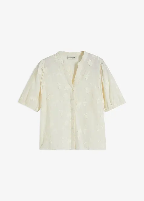 Chemisier manches courtes, 100% coton, bonprix