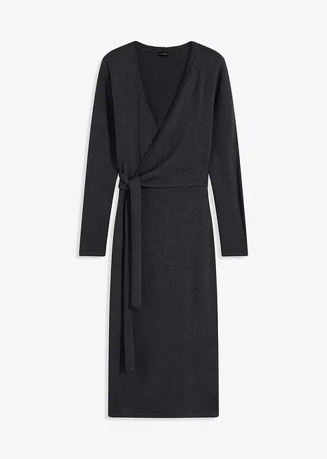 Robe midi en maille, bonprix