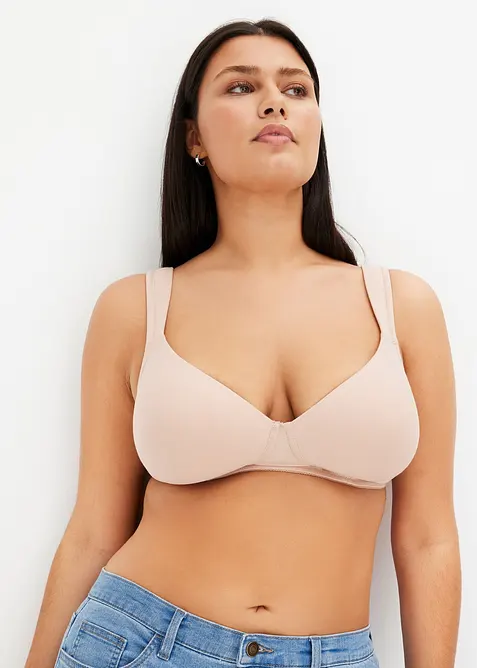 Lot de 2 soutiens-gorge coton à coques et armatures, bonprix