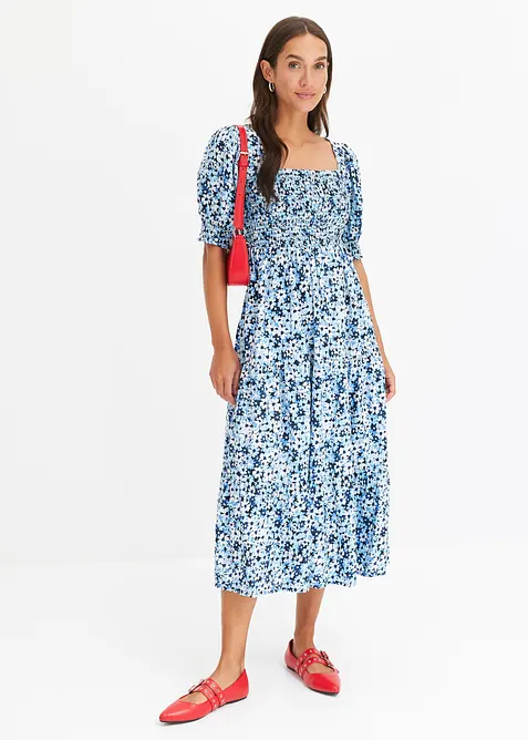 Robe midi imprim&eacute;e, bonprix