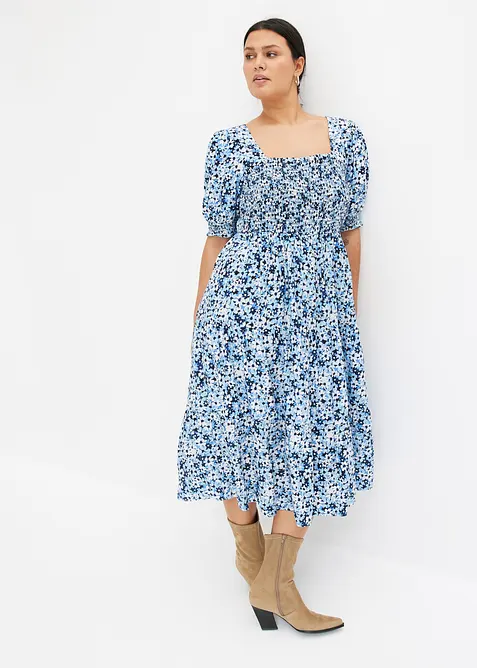 Robe midi imprim&eacute;e, bonprix