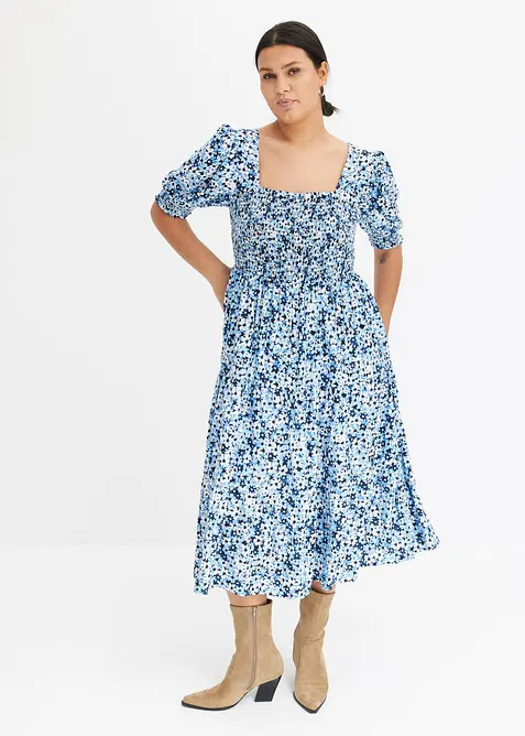 Robe midi imprim&eacute;e, bonprix