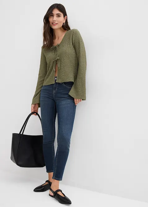 Jean skinny taille mi-haute, extensible, bonprix