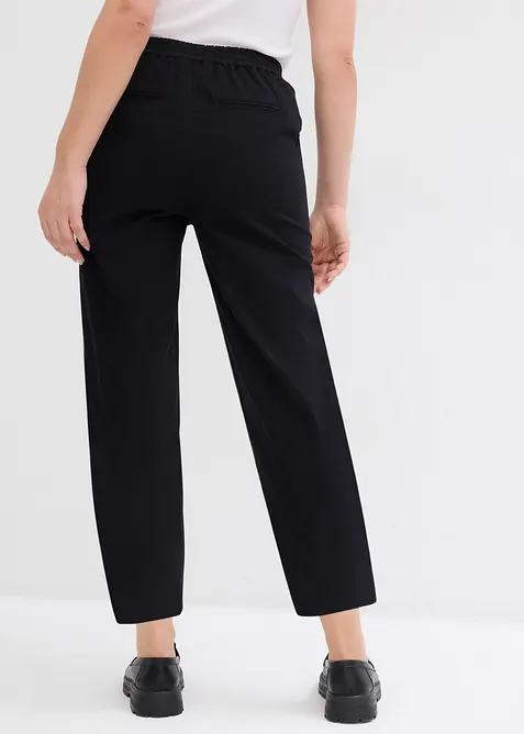 Pantalon à enfiler en coton élastiqué, bonprix