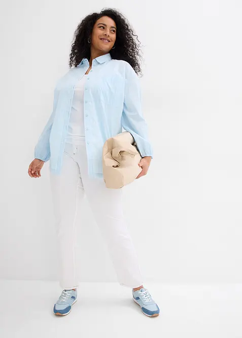 Jean droit taille normale, extensible, bonprix