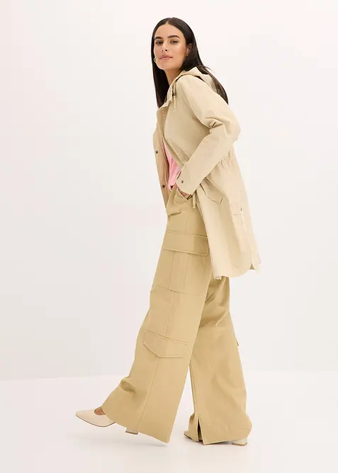 Parka longue &agrave; capuche, bonprix