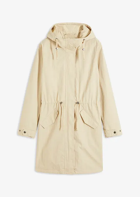 Parka longue &agrave; capuche, bonprix
