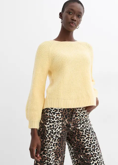 Gilet en maille r&eacute;versible avec n&oelig;uds, bonprix