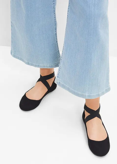 Ballerines à brides élastiquées, bonprix