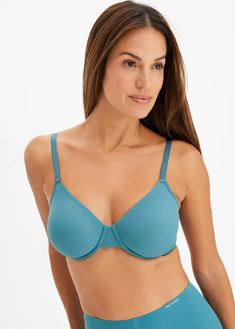 Lot de 3 soutiens-gorge moul&eacute;s &agrave; armatures non rembourr&eacute;s, bonprix