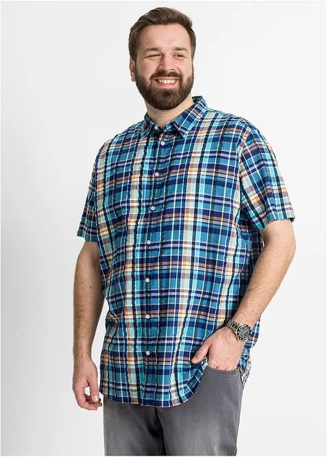 Chemise manches courtes en seersucker 100% coton, bonprix