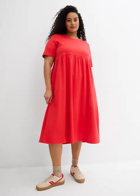 Robe évasée en jersey de coton épais, bonprix