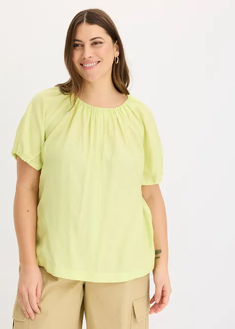 Blouse à effet froissé texturé, bonprix