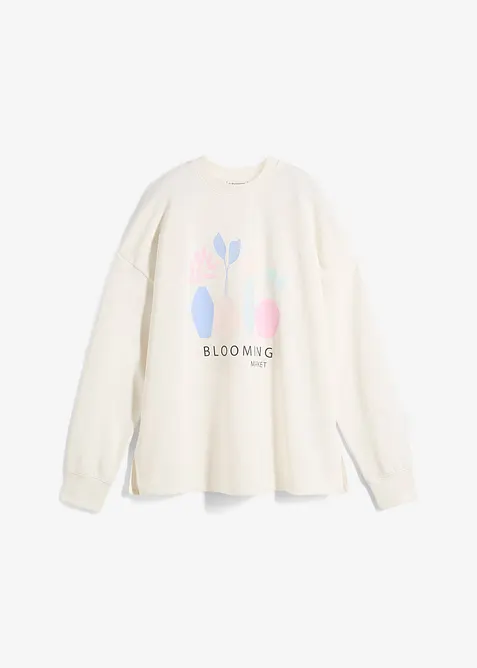 Sweat oversize en coton mélangé, bonprix