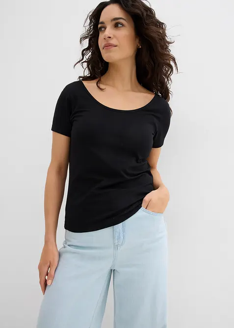 T-shirt à décolleté dos plongeant, bonprix