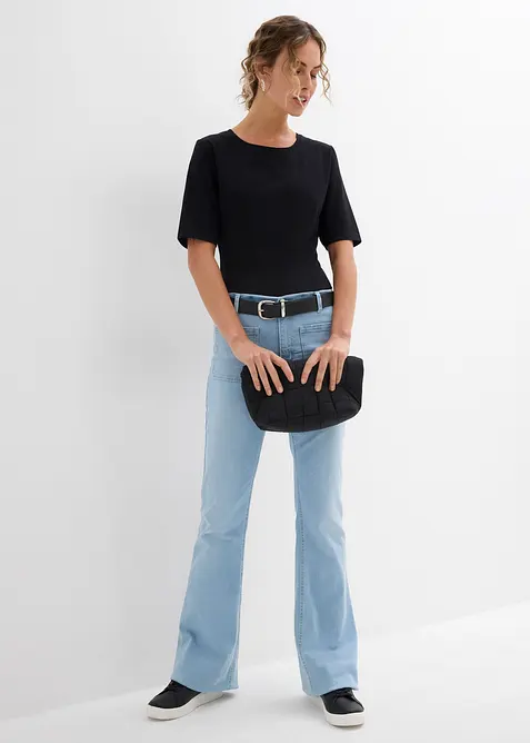 Lot de 2 bodys à manches courtes, bonprix