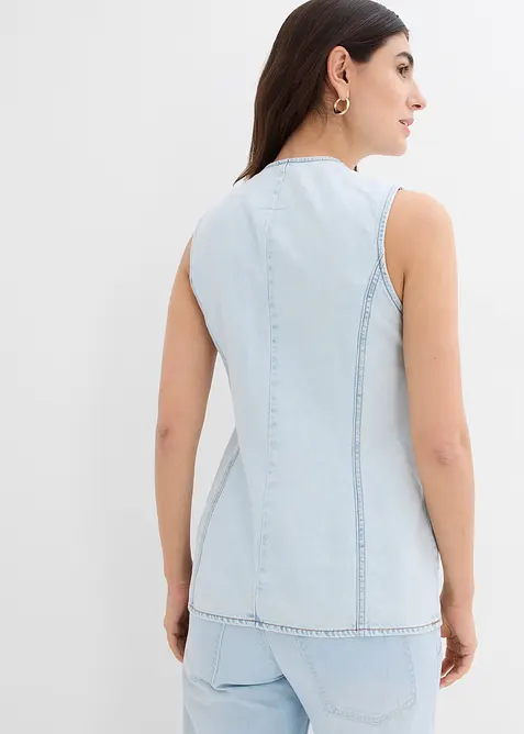Gilet sans manches en jean, bonprix