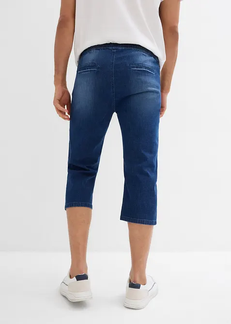 Lot de 2 jeans jogger 3/4 en denim léger, coupe droite regular, bonprix