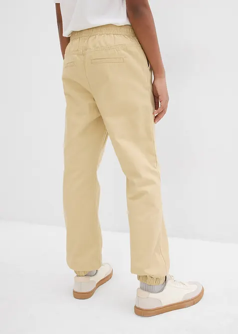 Lot de 2 pantalons jogger 100% coton, bonprix