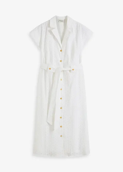 Robe-chemise en broderie anglaise, bonprix