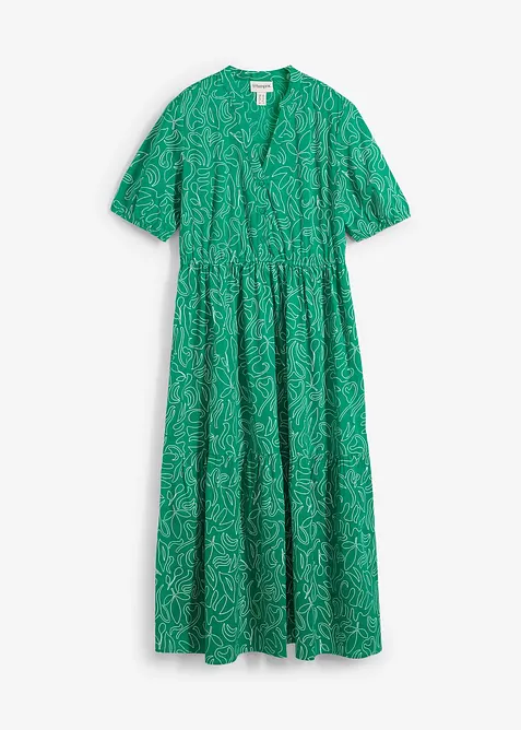 Robe midi ample, 100% coton, bonprix