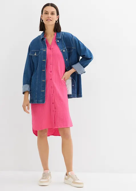 Robe-chemise 100% coton, bonprix