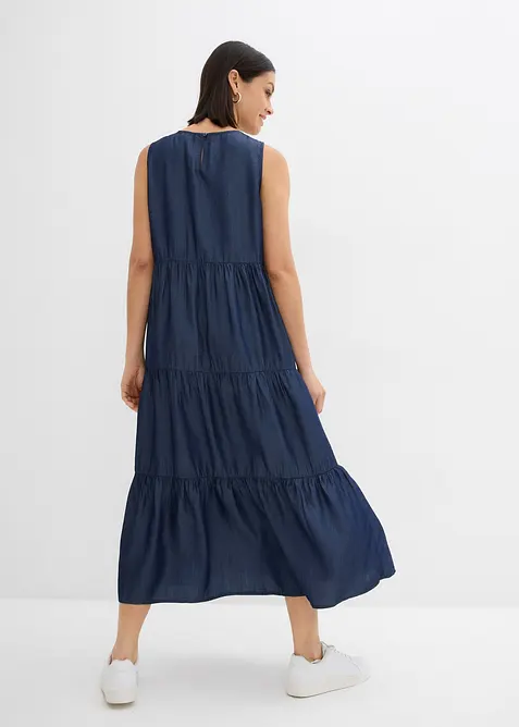 Robe midi en Lyocell lisse, bonprix