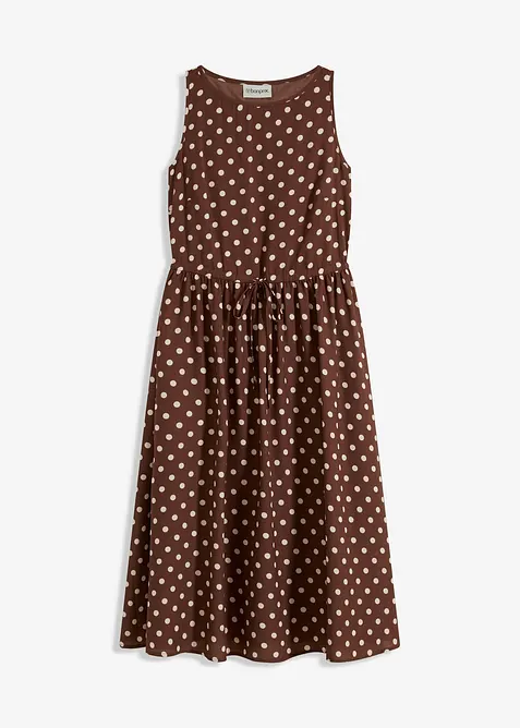 Robe midi avec lien &agrave; nouer, bonprix