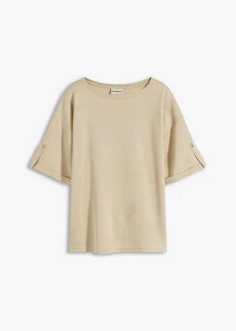 T-shirt en viscose à imprimé brillant, bonprix