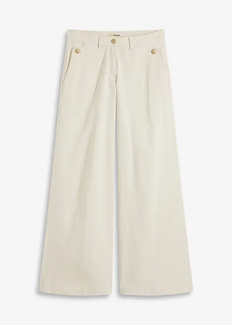 Pantalon large en matière extensible, bonprix