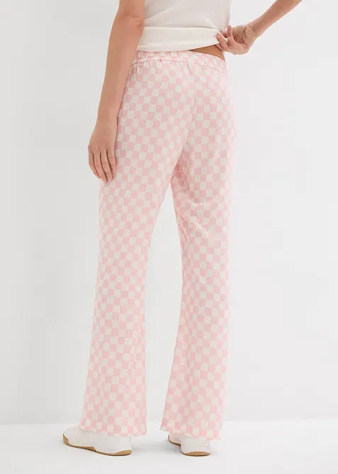 Pantalon ample à carreaux, en viscose fluide, bonprix