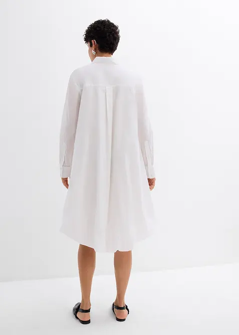 Robe-chemise 100% coton à base boule, bonprix