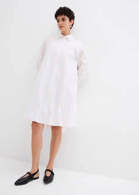 Robe-chemise 100% coton à base boule, bonprix