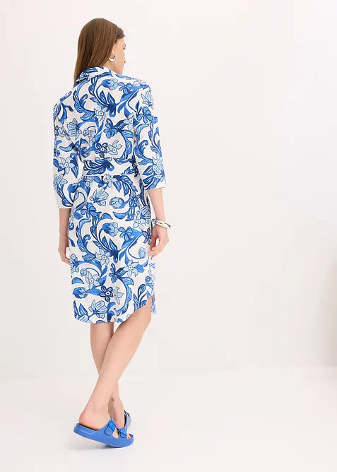 Robe-chemise en coton mélangé, bonprix