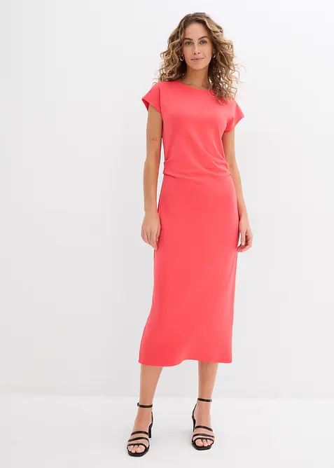 Robe midi en douce viscose mélangée, bonprix