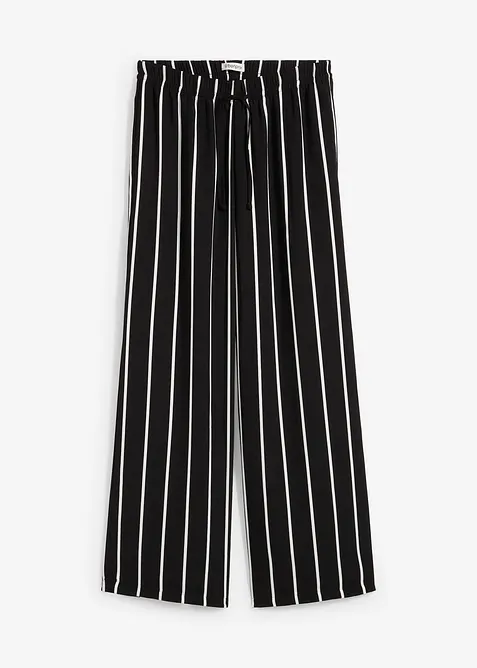 Pantalon large en crêpe léger, bonprix