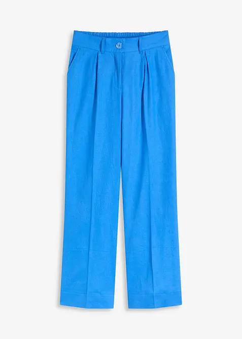 Pantalon palazzo en lin m&eacute;lang&eacute; a&eacute;rien, bonprix